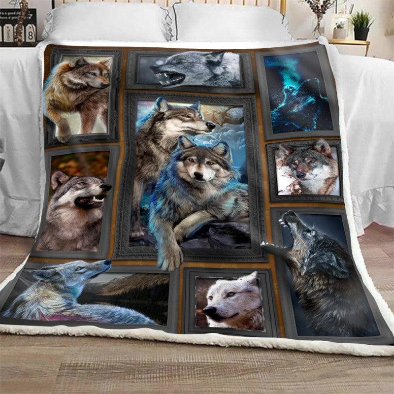 Premium Blanket Wolf Couple - Wolf Collection - 1B1004WF - Creative Fans