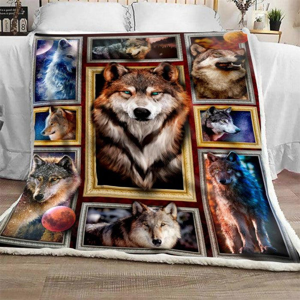 Cozy Blanket Grey Wolf V.1 Collection-1B1033WF - Creative Fans