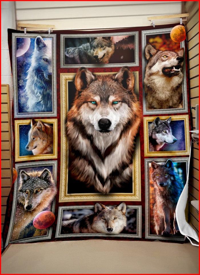 Cozy Blanket Grey Wolf V.1 Collection-1B1033WF - Creative Fans