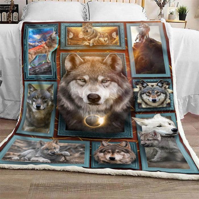 Premium Blanket Grey Wolf V.2 Collection-1B1034WF - Creative Fans