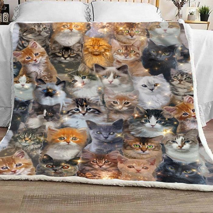 Cozy Blanket with 3D ALL-Cats V1 Printed - 1B1310C - Creative Fans
