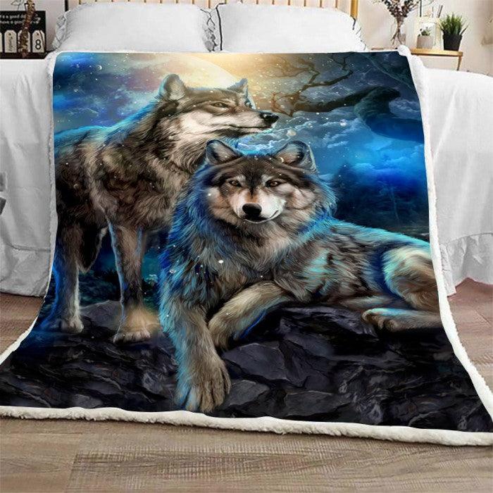 Premium Blanket Wolf Couple V.3 Collection-1B1063WF - Creative Fans
