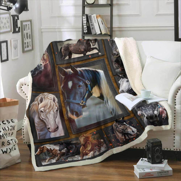 Premium Blanket 3D Horse Collection - 1B1075H - Creative Fans