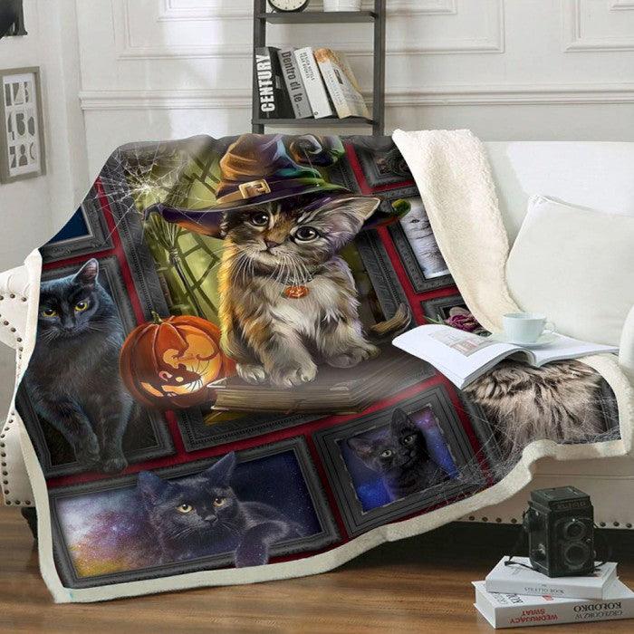 Premium Blanket Cat with Hat - Cat Collection - 1B1095C - Creative Fans