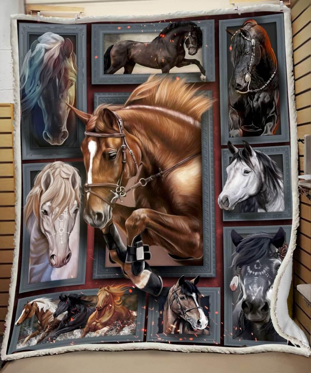 Premium Blanket Brown Horse Collection | 1B1098H - Creative Fans