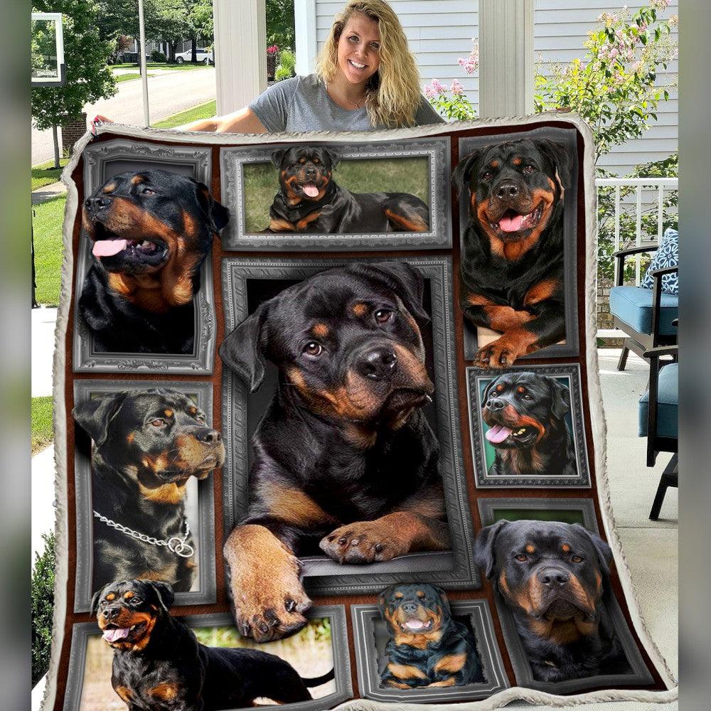 Rottweiler Dog Blanket Collection - 1B1110D - Creative Fans
