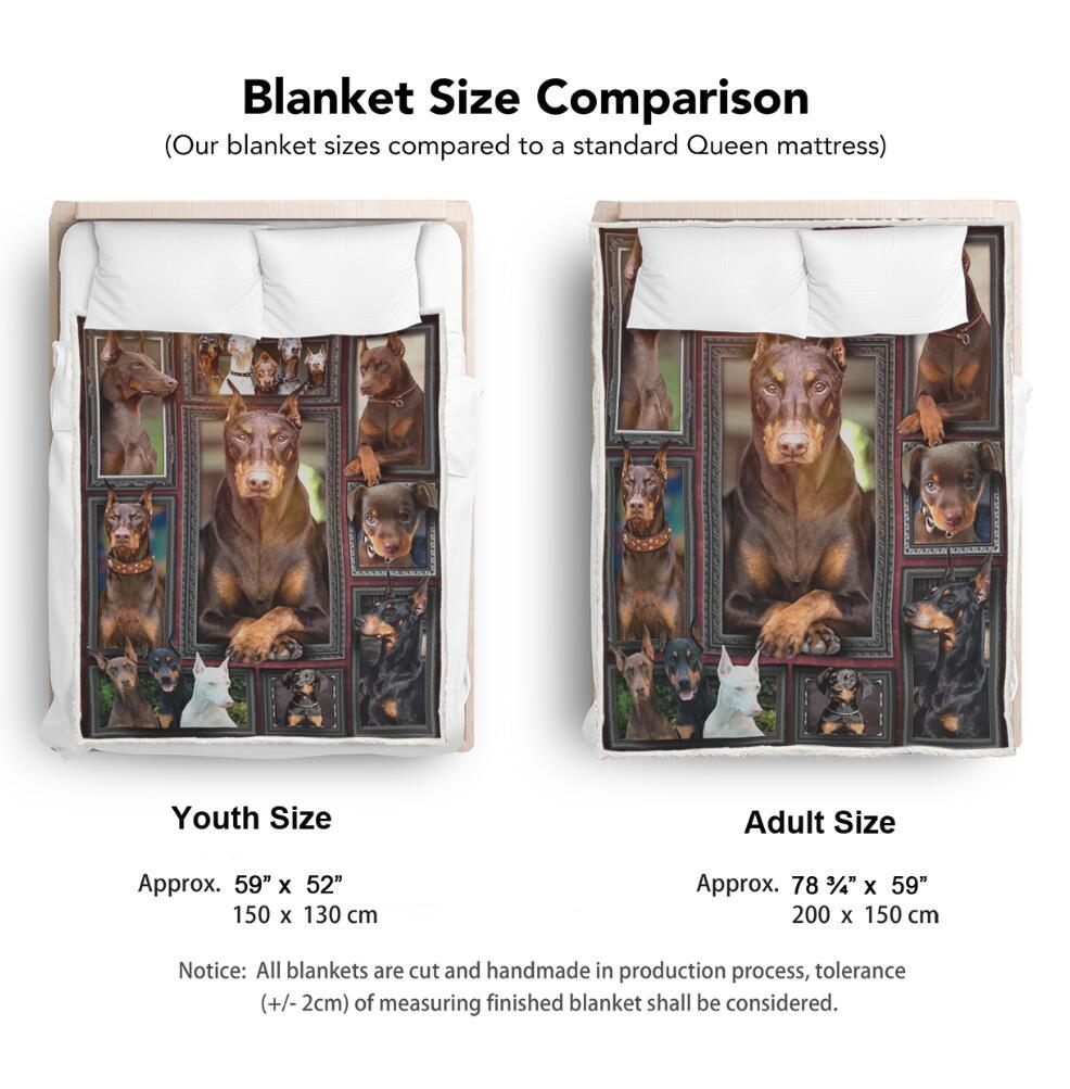 Premium Blanket Doberman Dog Collection - 1B1122D - Creative Fans