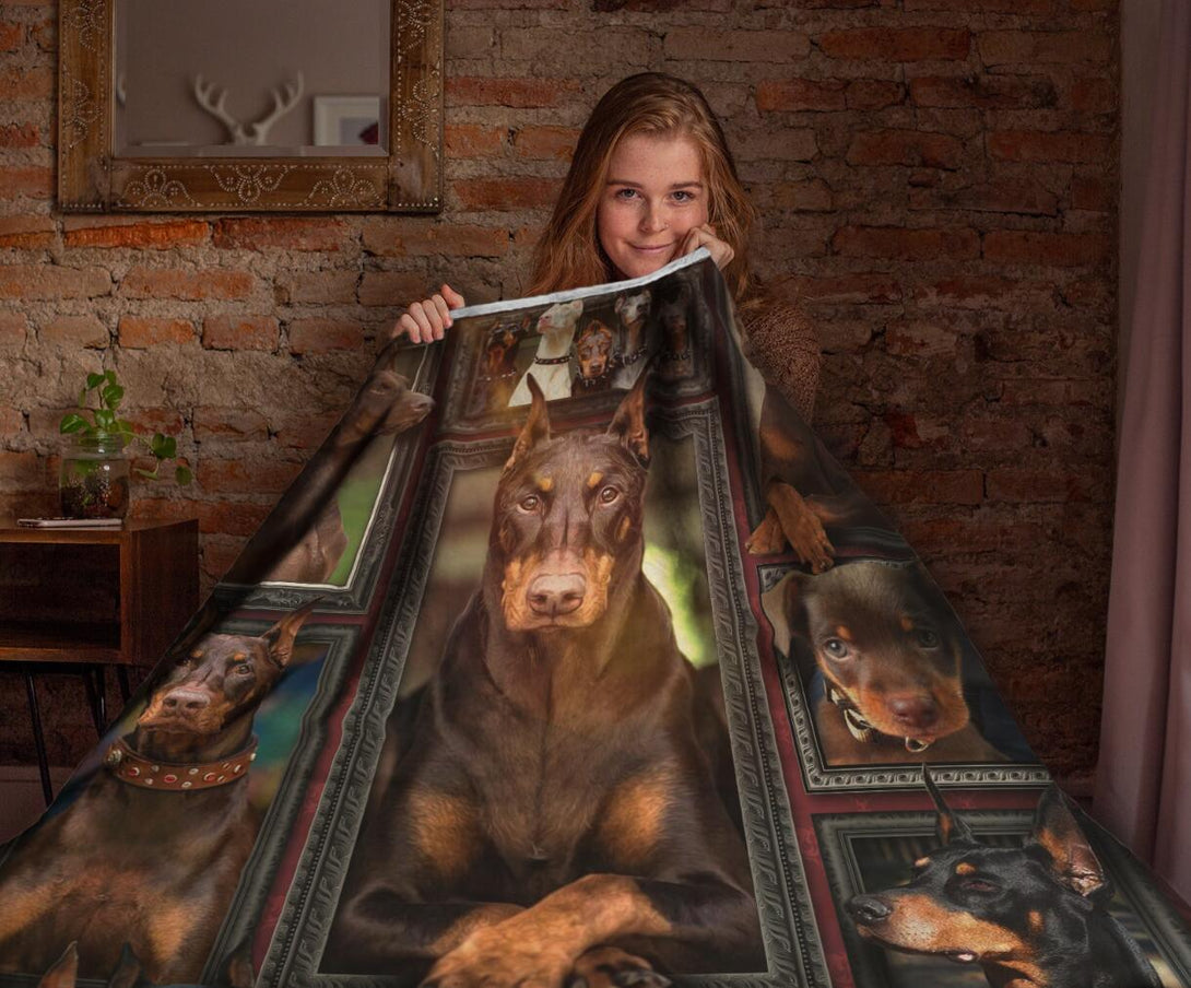 Premium Blanket Doberman Dog Collection - 1B1122D - Creative Fans