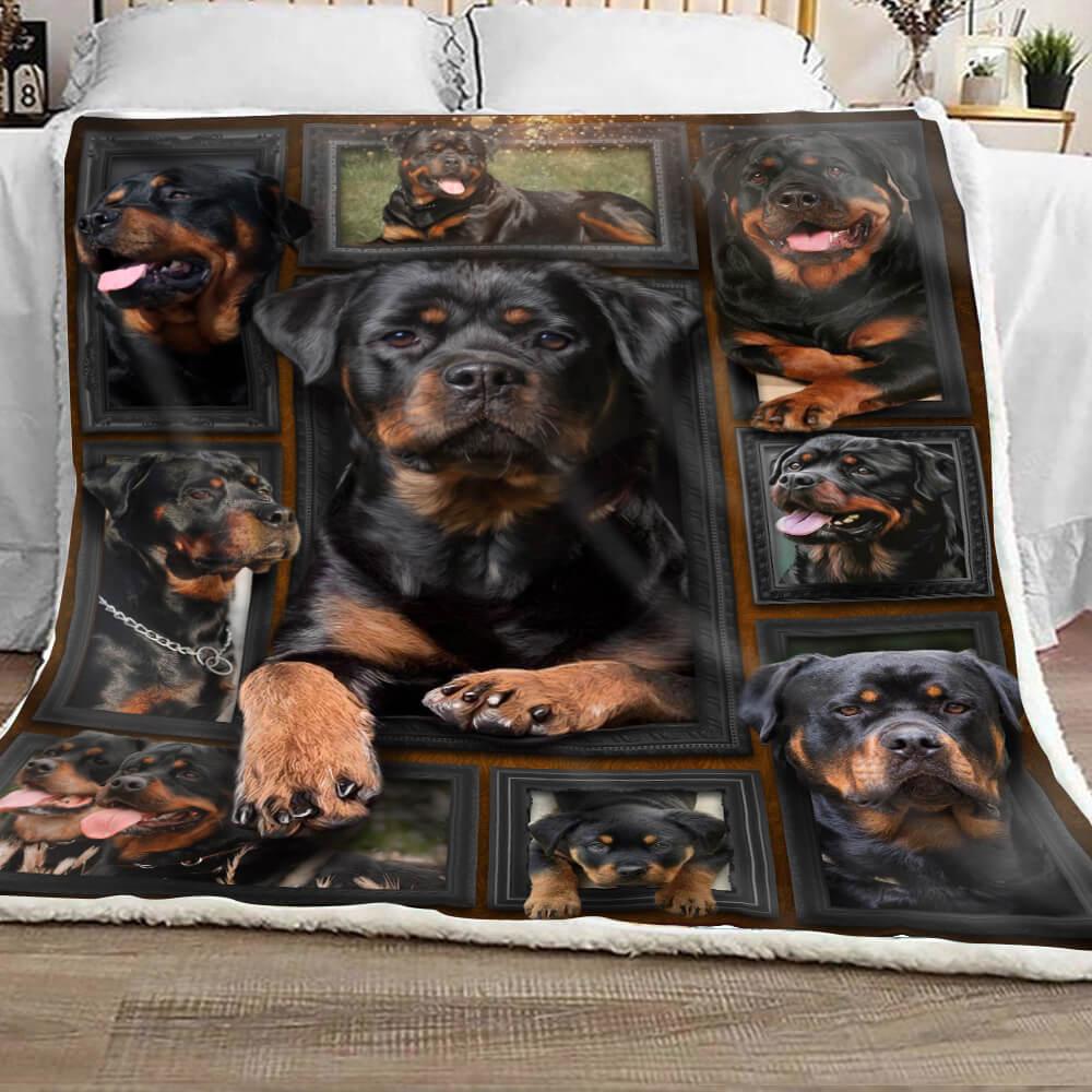 Premium Blanket Rottweiler Dog V.3 Collection- 1B1406D - Creative Fans
