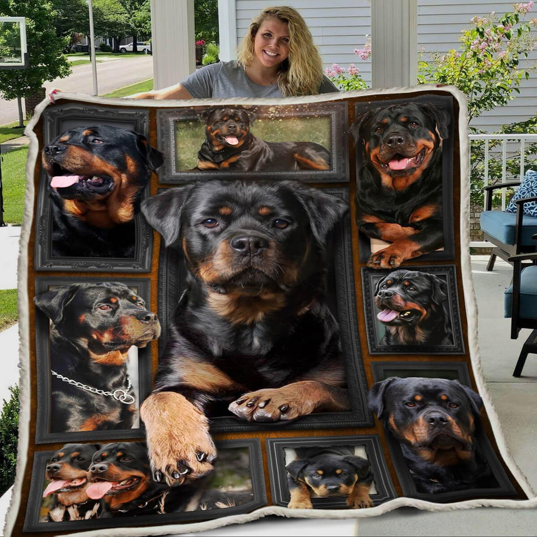 Premium Blanket Rottweiler Dog V.3 Collection- 1B1406D - Creative Fans