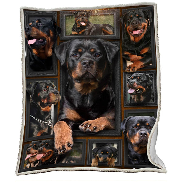 Premium Blanket Rottweiler Dog V.3 Collection- 1B1406D - Creative Fans