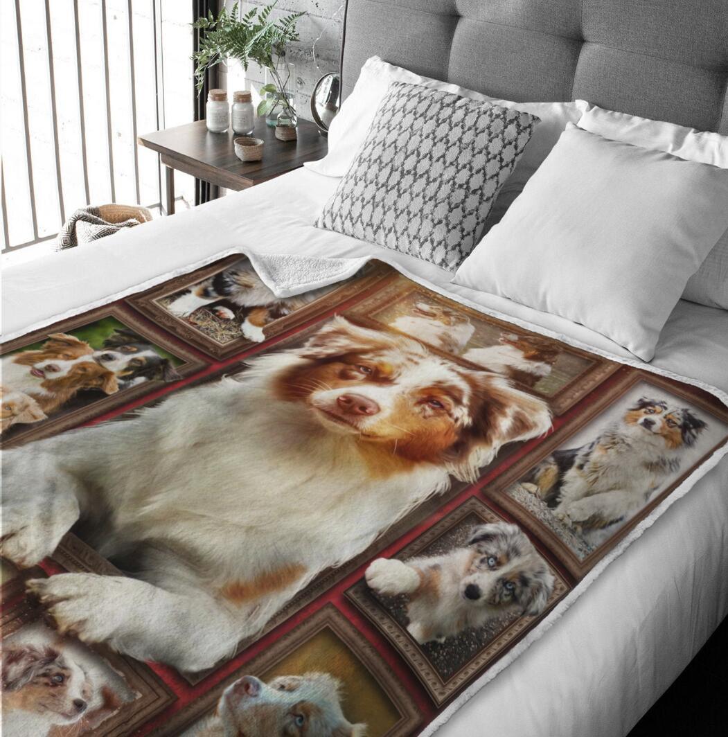 Premium Blanket Australian Shepherd Dog - 1B1419D - Creative Fans