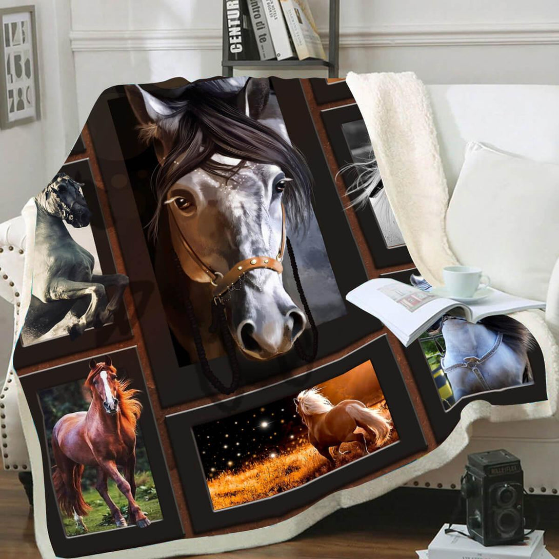 Premium Blanket Short Hair Horse Collection - 1B1504H - Creative Fans