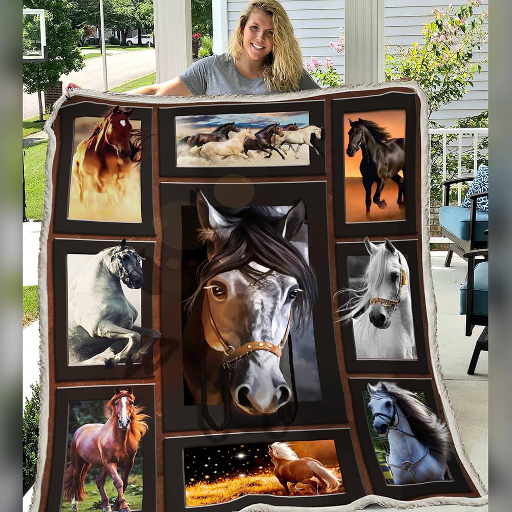 Premium Blanket Short Hair Horse Collection - 1B1504H - Creative Fans