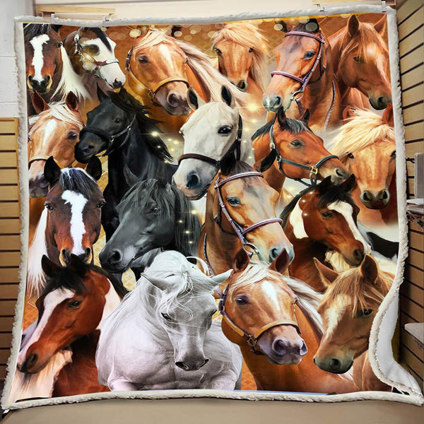 Premium Blanket ALL-in -1 Horse Collection V.2 - 1B1515H - Creative Fans
