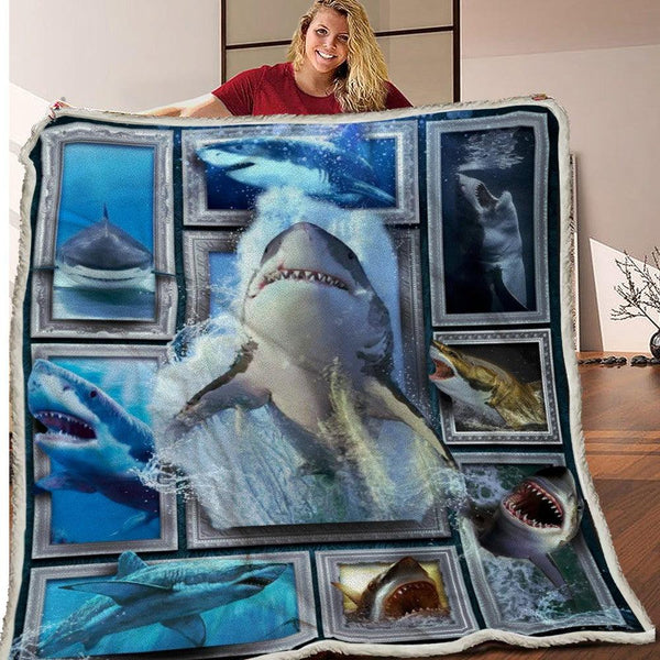 Premium Blanket Marine Collection - Shark - 1B1601S - Creative Fans