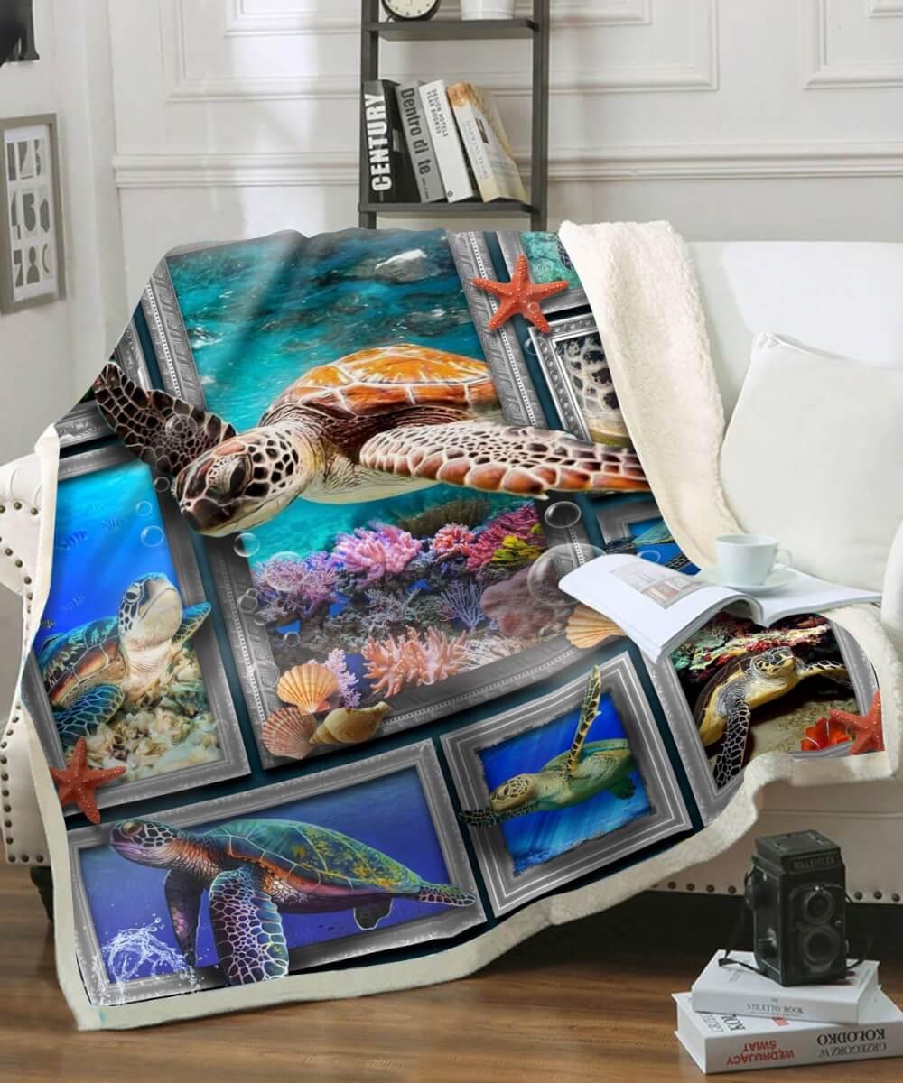 Premium Blanket Turtle V.1 - Marine Lives - 1B1606S - Creative Fans