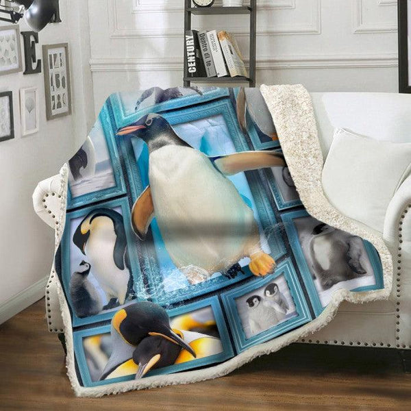 Premium Blanket Penguin V.1 - Marine lives - 1B1629S - Creative Fans