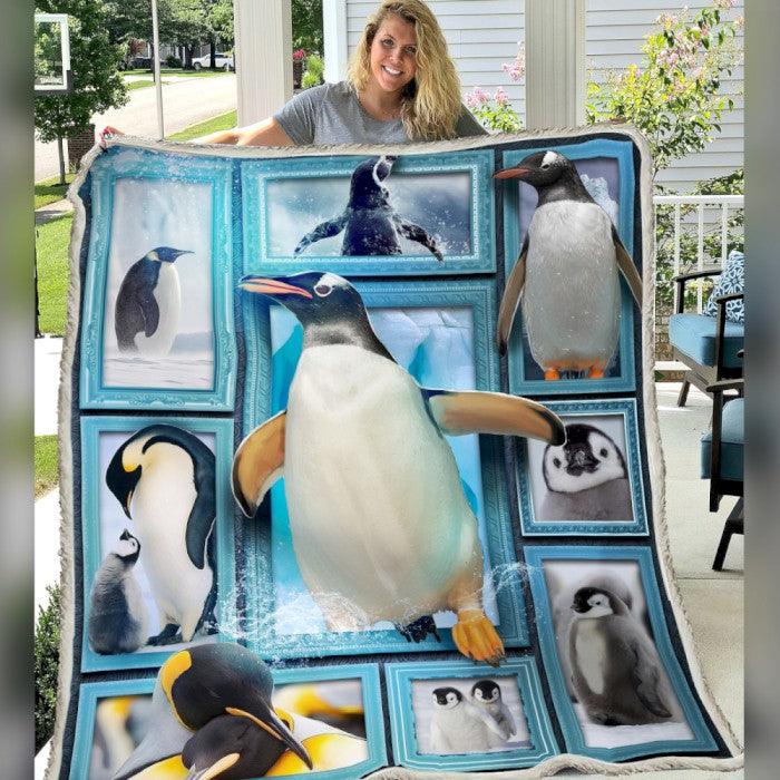 Premium Blanket Penguin V.1 - Marine lives - 1B1629S - Creative Fans
