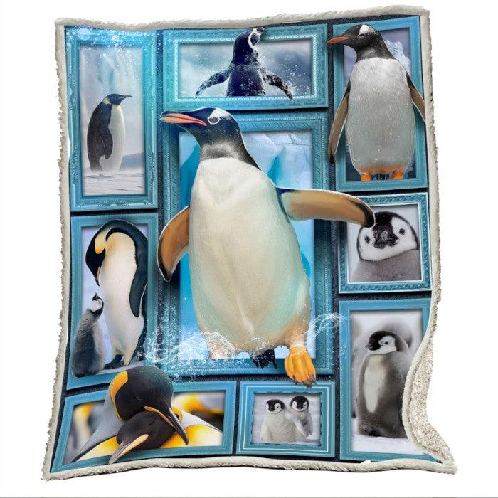 Premium Blanket Penguin V.1 - Marine lives - 1B1629S - Creative Fans