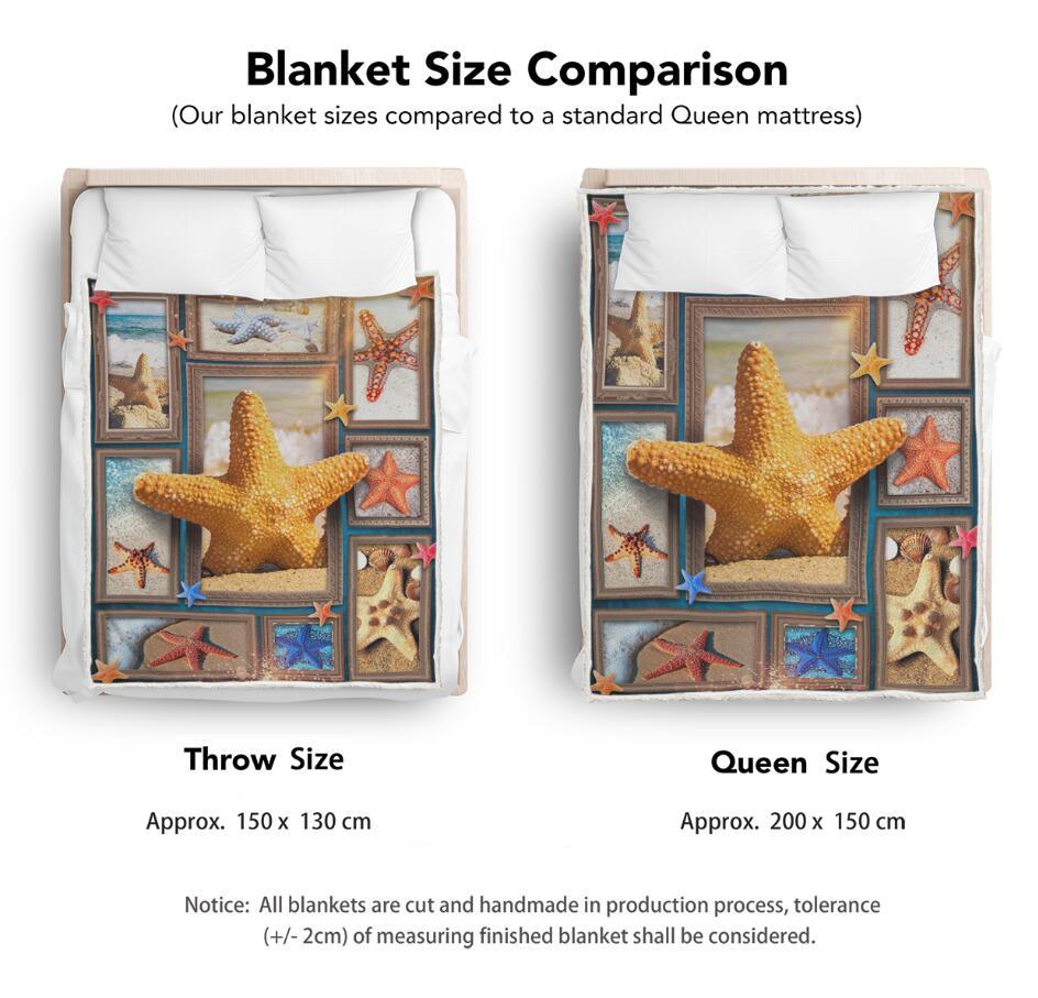 Premium Blanket Marine Collection - Starfish - 1B1636S - Creative Fans