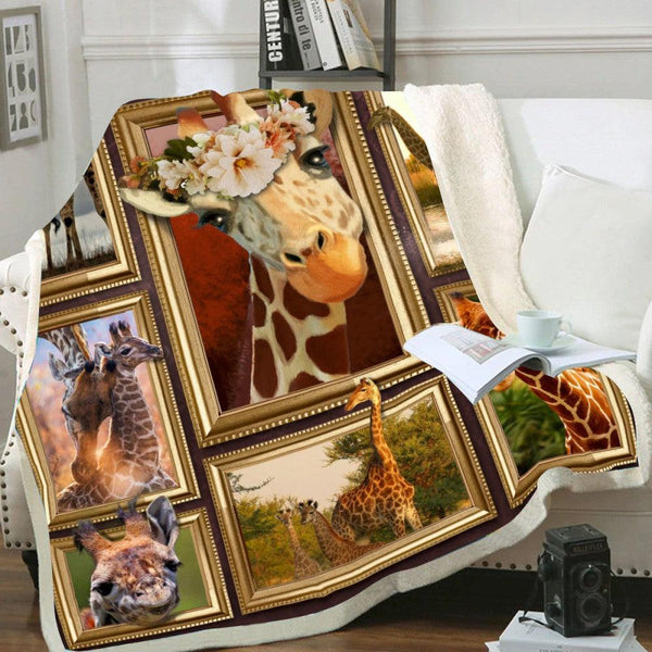 Premium Blanket Wild Life Collection- Giraffe 1- 1B1801WL - Creative Fans