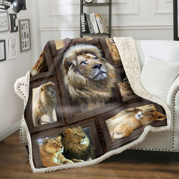 Premium Blanket Wild Life Collection- Lion 1- 1B1802WL - Creative Fans