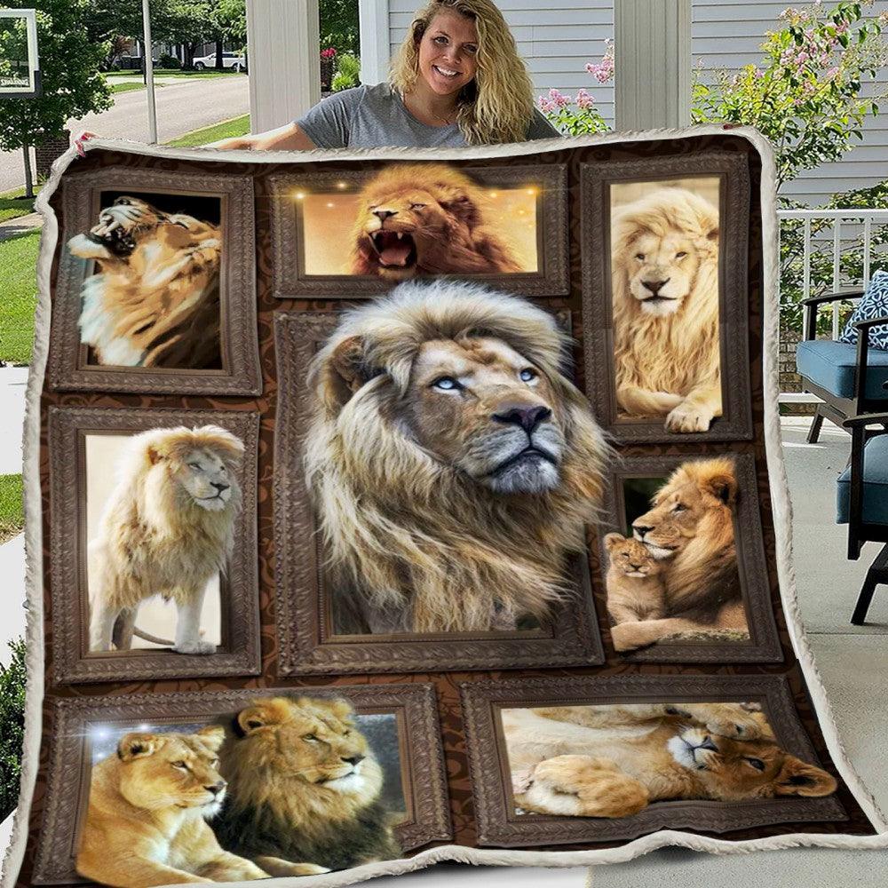 Premium Blanket Wild Life Collection- Lion 1- 1B1802WL - Creative Fans
