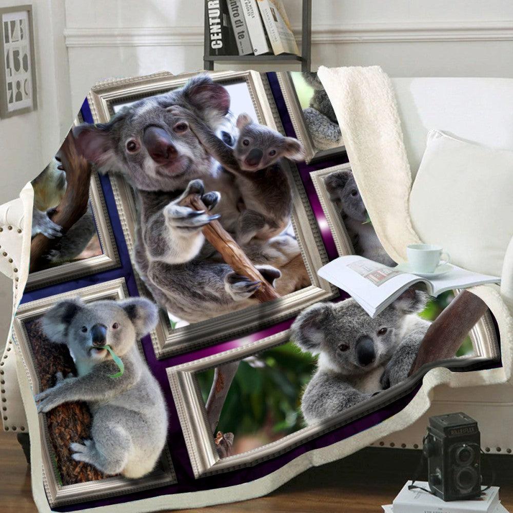 Premium Blanket Wild Life Collection- Koala 1- 1B1804WL - Creative Fans