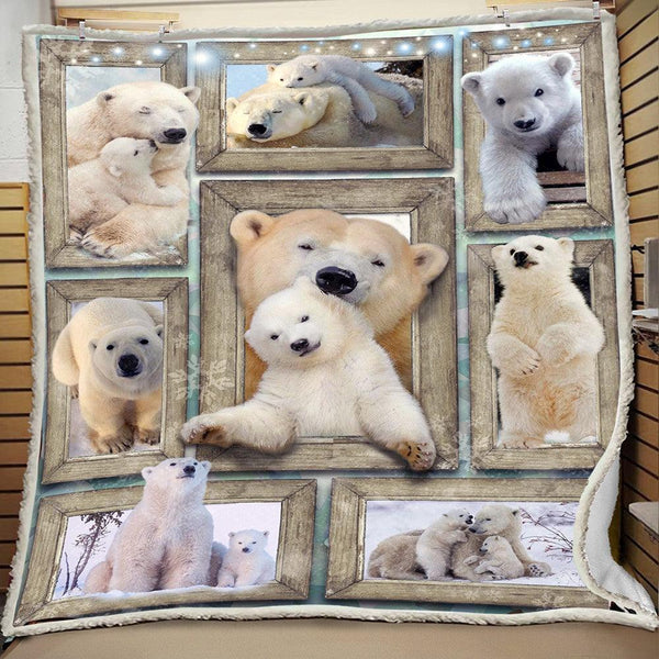 Premium Blanket Wild Life Collection- Polar Bear 1- 1B1808WL - Creative Fans