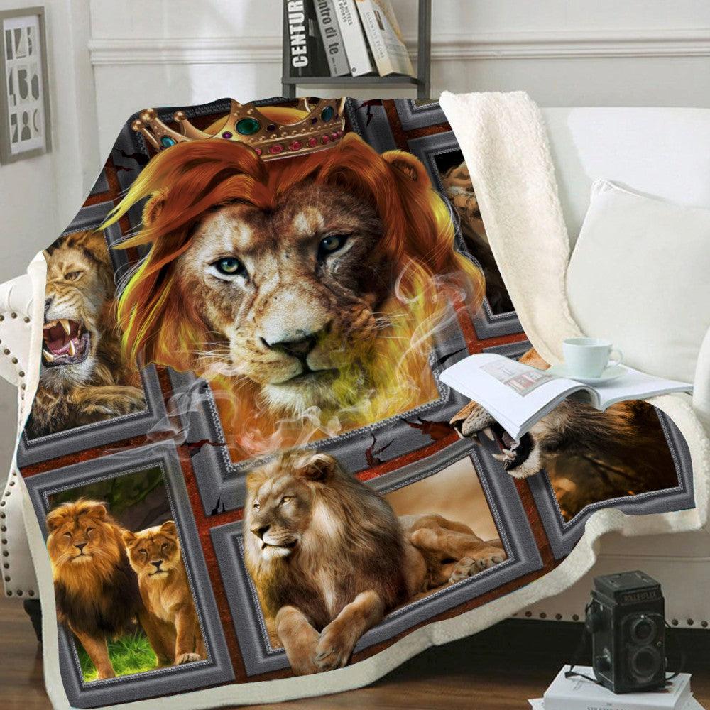 Premium Blanket Wild Life Collection- Lion King-1B1809WL - Creative Fans