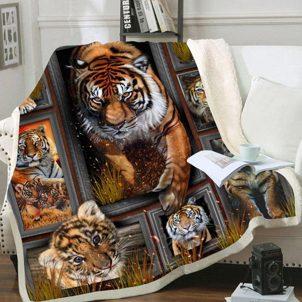 Premium Blanket Wild Life Collection- Tiger 3- 1B1814WL - Creative Fans