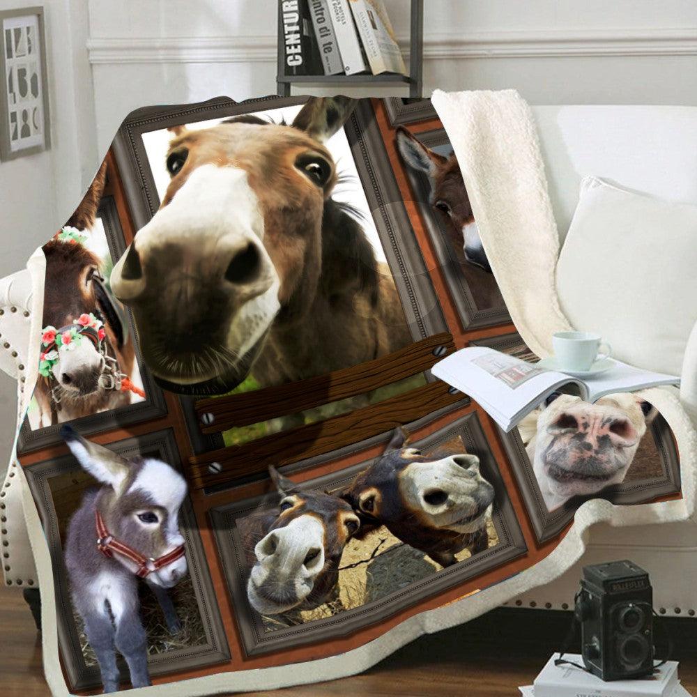 Premium Blanket Wild Life Collection- Donkey 2- 1B1815WL - Creative Fans