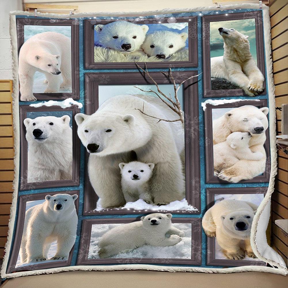 Premium Blanket Wild Life Collection- Polar Bear 2- 1B1816WL - Creative Fans