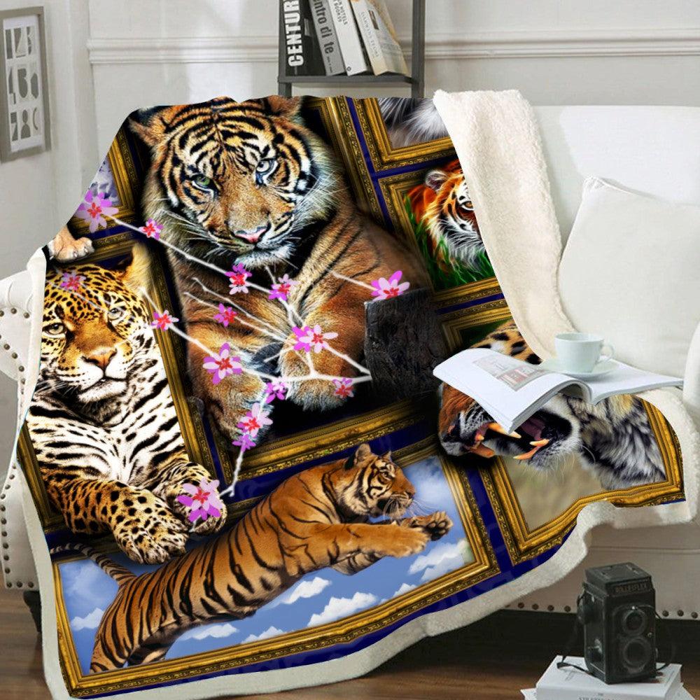 Premium Blanket Wild Life Collection- Tiger 5- 1B1818WL - Creative Fans