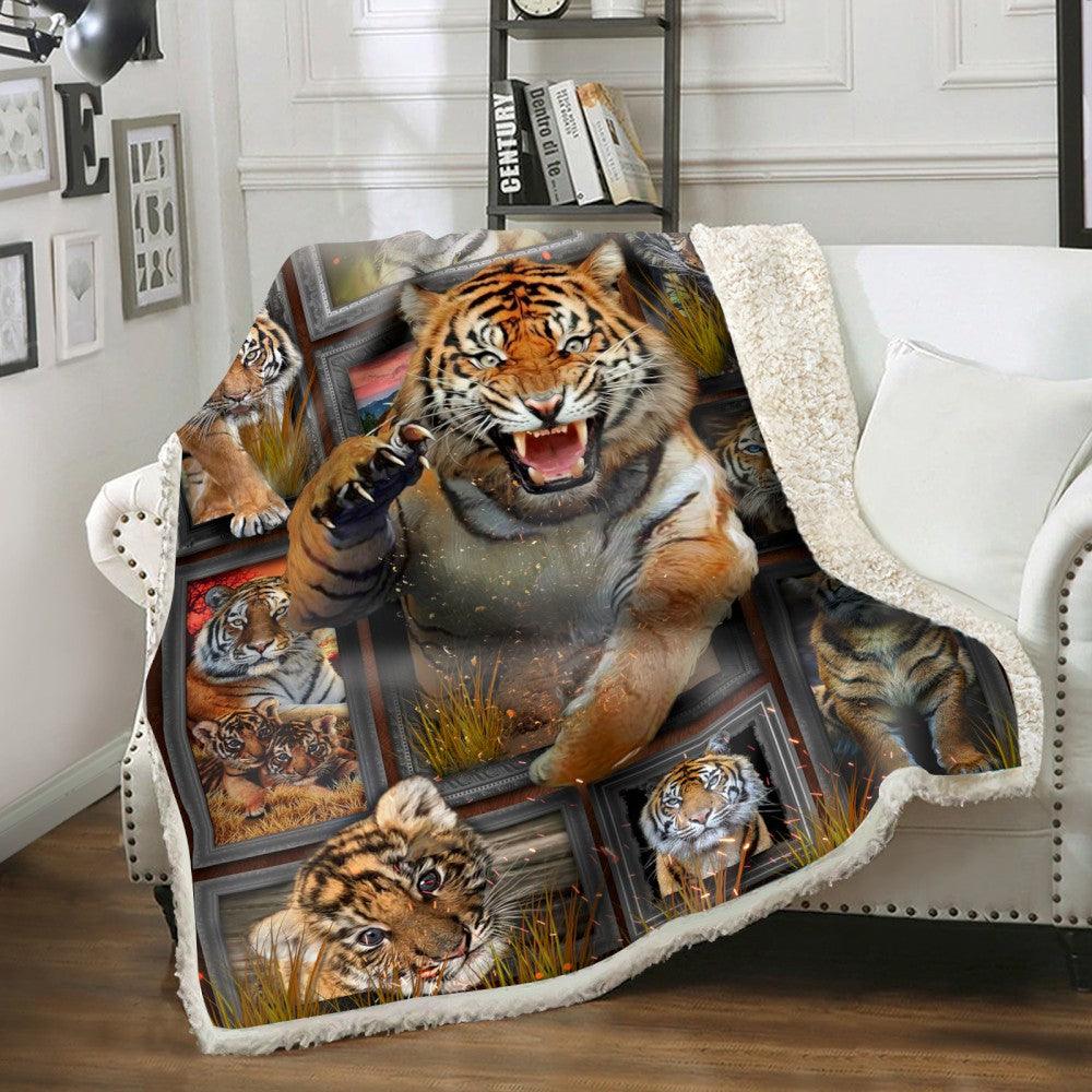 Premium Blanket Wild Life Collection- Tiger 6- 1B1822WL - Creative Fans
