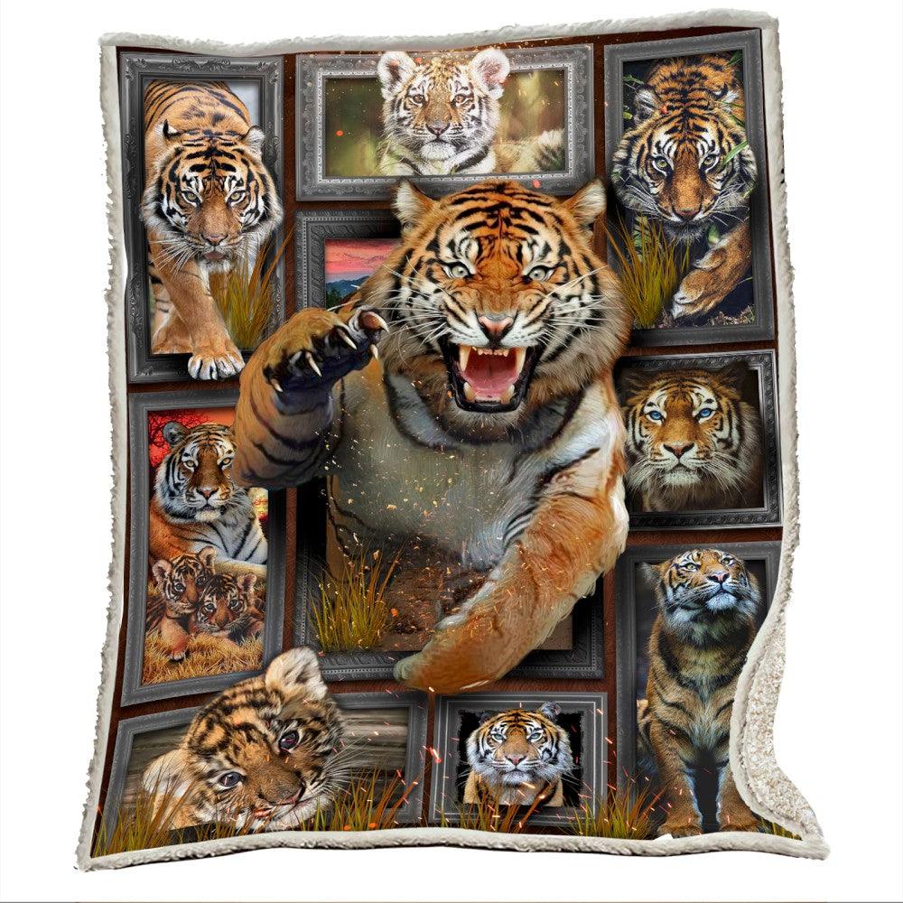 Premium Blanket Wild Life Collection- Tiger 6- 1B1822WL - Creative Fans