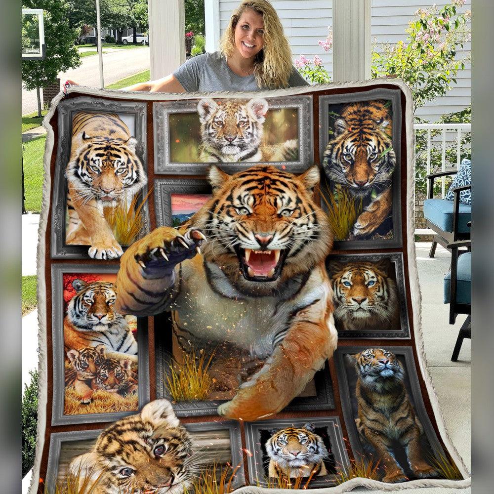 Premium Blanket Wild Life Collection- Tiger 6- 1B1822WL - Creative Fans