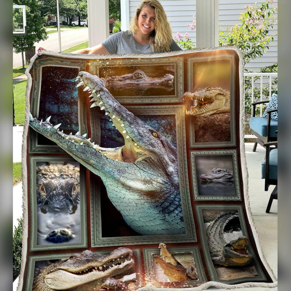 Premium Blanket Wild Life Collection- Crocodile -1B1827WL - Creative Fans