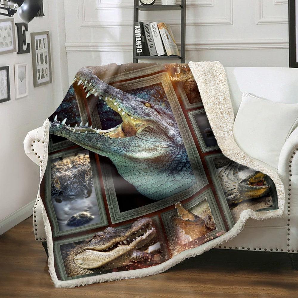 Premium Blanket Wild Life Collection- Crocodile -1B1827WL - Creative Fans