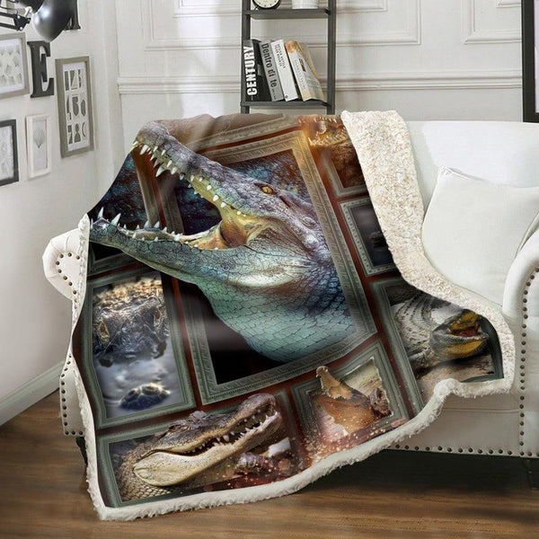 Premium Blanket Wild Life Collection- Crocodile -1B1827WL - Creative Fans