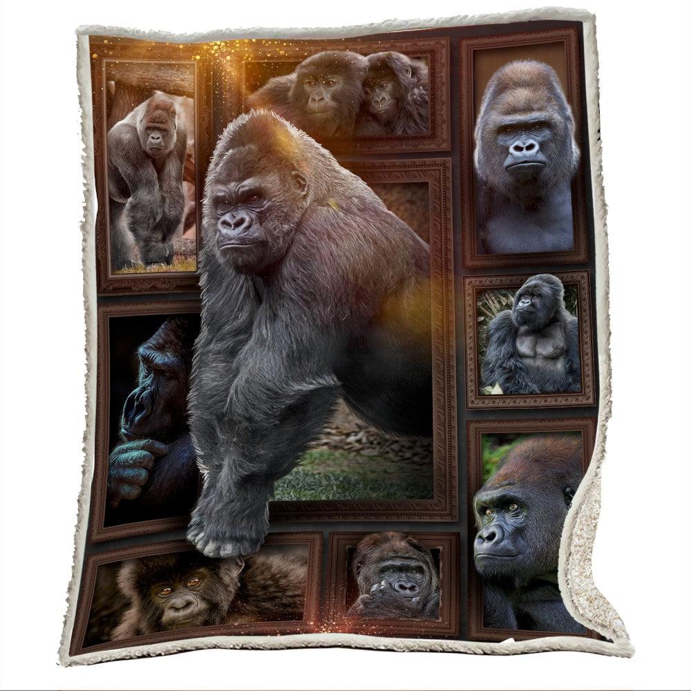 Premium Blanket Wild Life Collection- Gorilla- 1B1829WL - Creative Fans