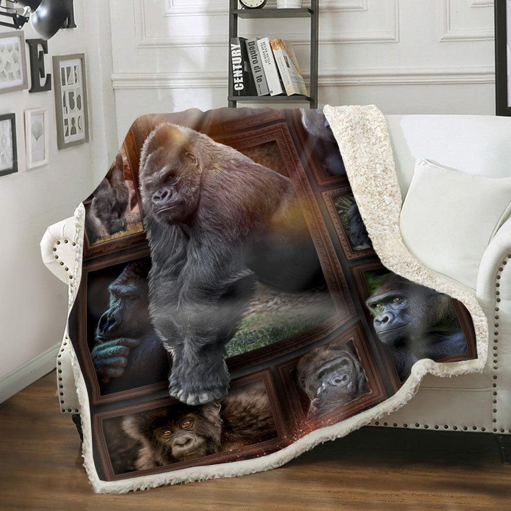 Premium Blanket Wild Life Collection- Gorilla- 1B1829WL - Creative Fans