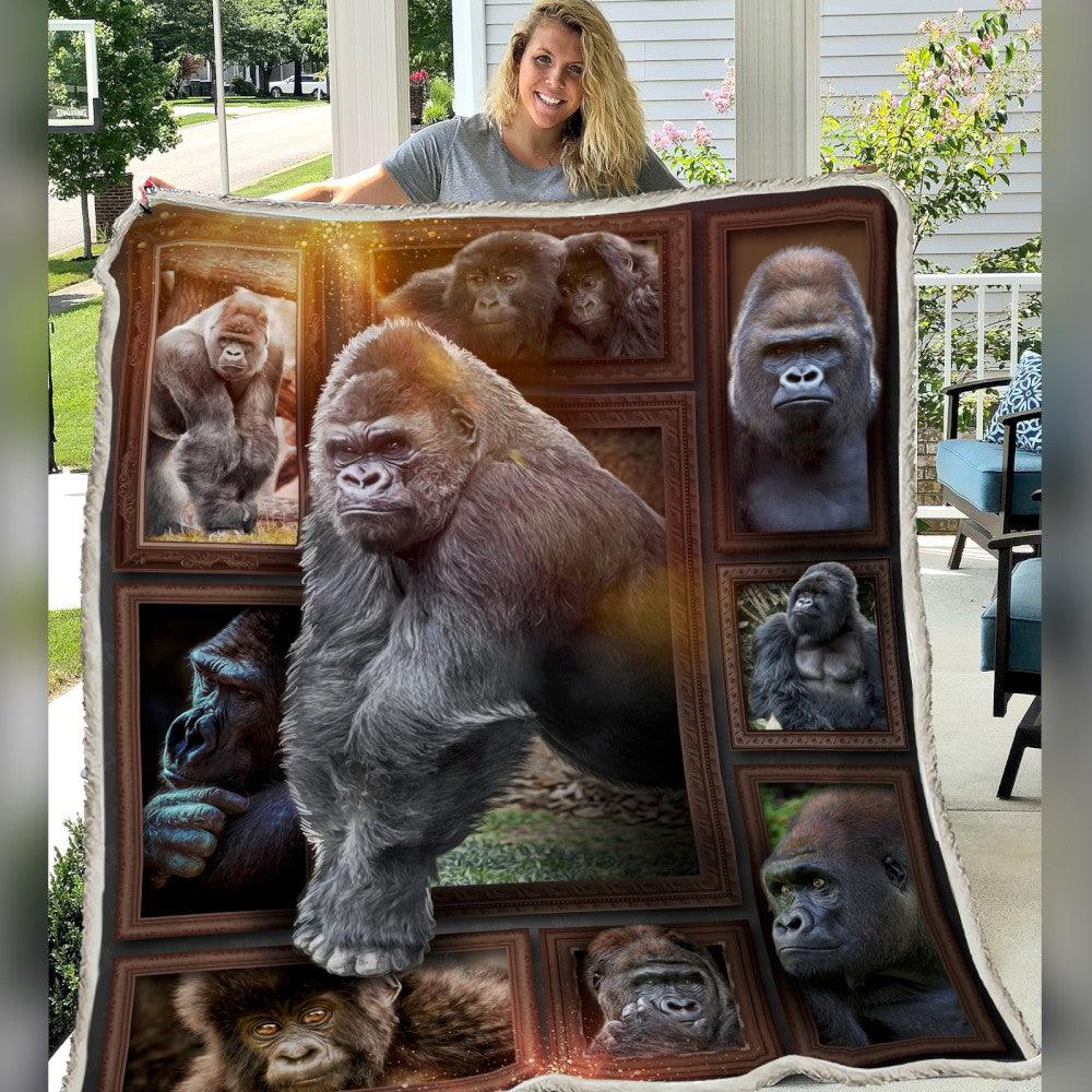 Premium Blanket Wild Life Collection- Gorilla- 1B1829WL - Creative Fans