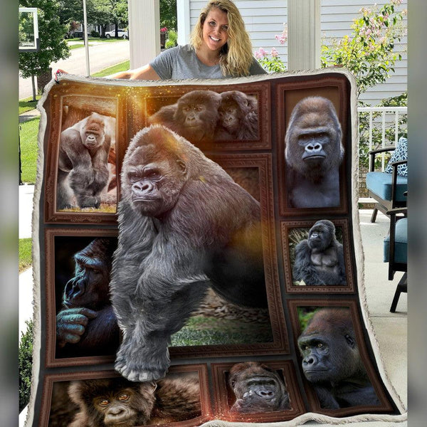 Premium Blanket Wild Life Collection- Gorilla- 1B1829WL - Creative Fans