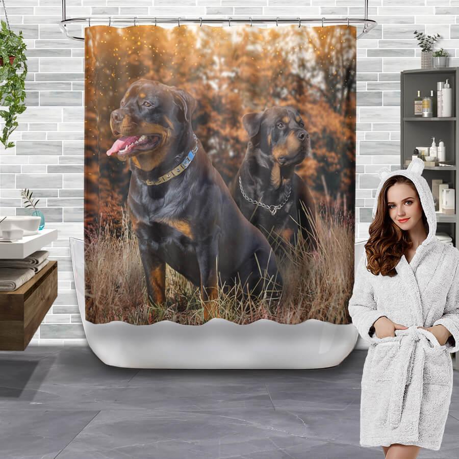 Amzing Dogs Collection Shower Curtain - Creative Fans
