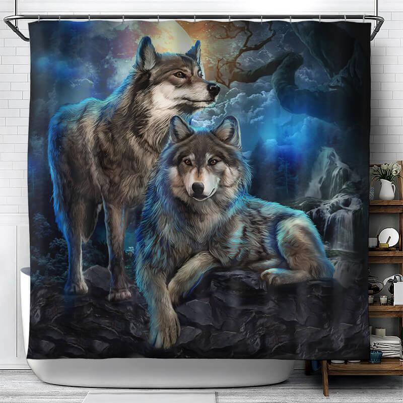 Wolves themed Shower Curtain - Creative Fans