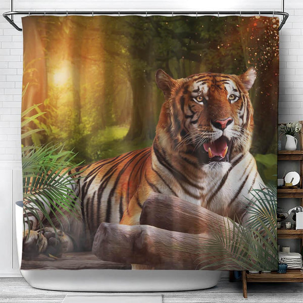 All Wild Lives Collection Shower Curtain - Creative Fans