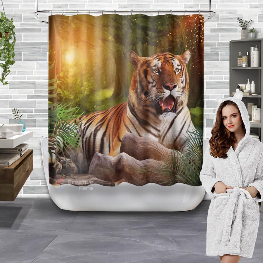 All Wild Lives Collection Shower Curtain - Creative Fans