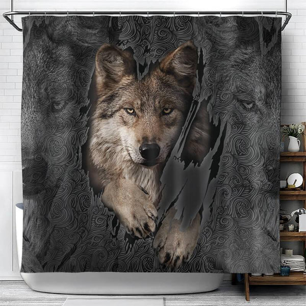 Wolves themed Shower Curtain - Creative Fans